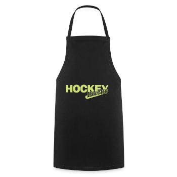 hockey sur gazon accro au hockey sur gazon - Tablier de cuisine - noir - Devant - AI Model Male 185 dark (185cm)