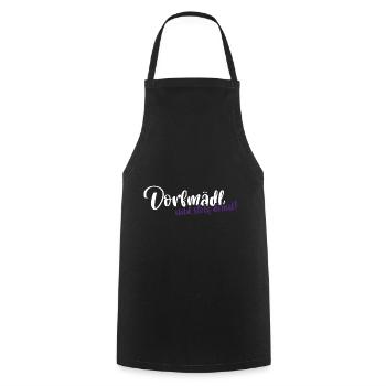 Dorfmädl und Stolz drauf Dorfkind Spruch - Kochschürze - Schwarz - Vorne - AI Model Male 185 dark (185cm)