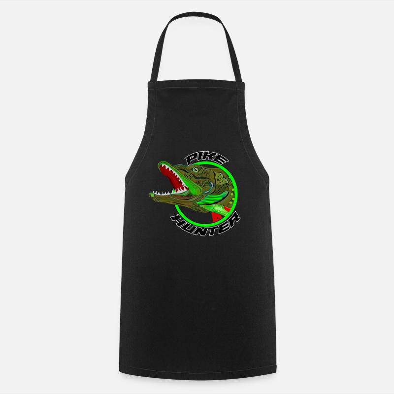 Pike hunter - Cooking Apron - black
