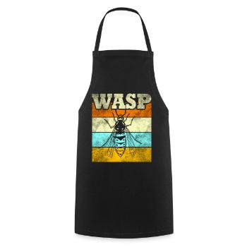 wasp - Cooking Apron - black - Front - AI Model Male 185 dark (185cm)