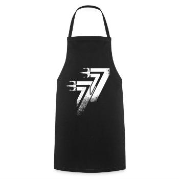 1977 Birthday - Cooking Apron - black - Front - AI Model Male 185 dark (185cm)