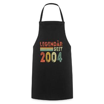 Legendär seit 2004 jahrgang 2004 - Kochschürze - Schwarz - Vorne - AI Model Male 185 dark (185cm)