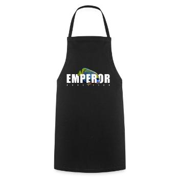 Emperor Angelfish Marine Aquarium Keeper - Cooking Apron - black - Front - AI Model Male 185 dark (185cm)