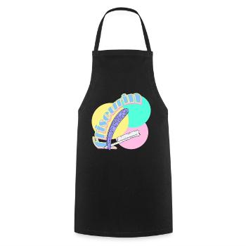 Hairdresser Razor Hairdresser Salon - Cooking Apron - black - Front - AI Model Male 185 dark (185cm)