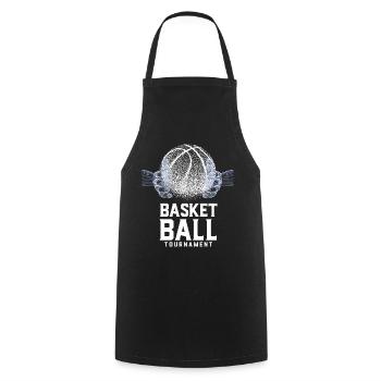 Basket ball tournament - Tablier de cuisine - noir - Devant - AI Model Male 185 dark (185cm)
