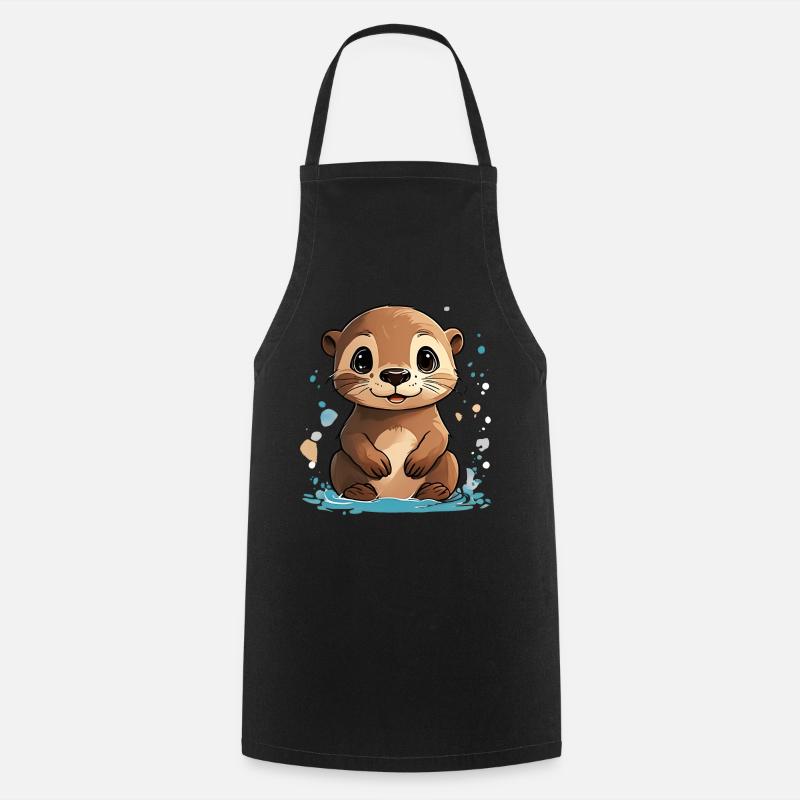 Bébé Loutre - Tablier de cuisine - noir