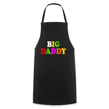 Big daddy - Cooking Apron - black - Front - AI Model Male 185 dark (185cm)