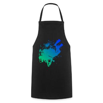 Men's Free Dive Scuba Diver Diver Scuba Diver - Cooking Apron - black - Front - AI Model Male 185 dark (185cm)