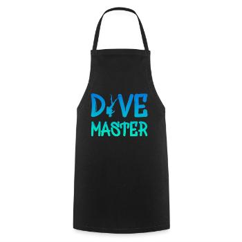 Dive Master - Kochschürze - Schwarz - Vorne - AI Model Male 185 dark (185cm)