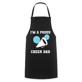 Stolzer Cheerleader-Vater Cheerleader - Kochschürze - Schwarz - Vorne - AI Model Male 185 dark (185cm)