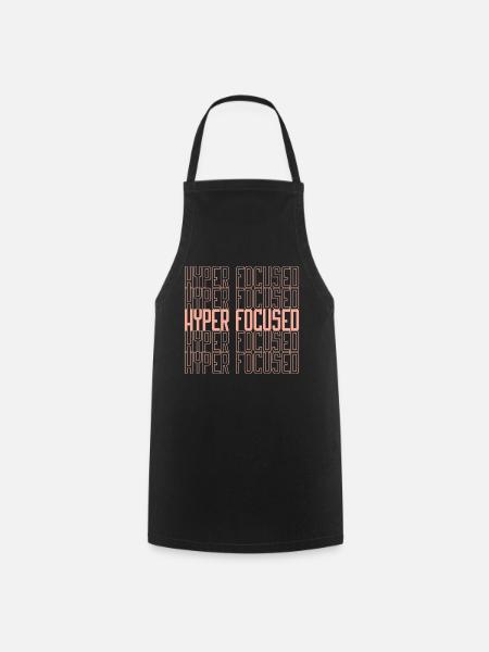Hyperfocused in yellow - Cooking Apron - black