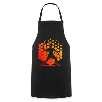Racquetballspielen Pickleballspielen Damen - Kochschürze - Schwarz - Vorne - AI Model Male 185 dark (185cm)
