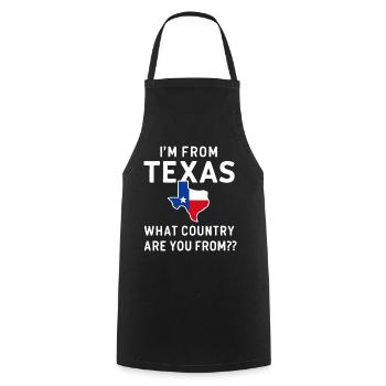 Texas State Texans Texas - Cooking Apron - black - Front - AI Model Male 185 dark (185cm)