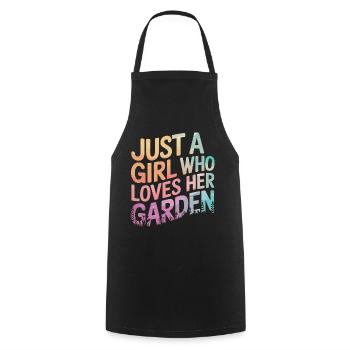 Gardener Garden Plants Gardening - Cooking Apron - black - Front - AI Model Male 185 dark (185cm)
