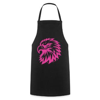 Pink Eagle Design - Cooking Apron - black - Front - AI Model Male 185 dark (185cm)