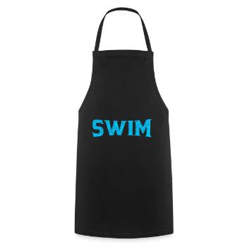Schwimmen - Kochschürze - Schwarz - Vorne - AI Model Male 185 dark (185cm)