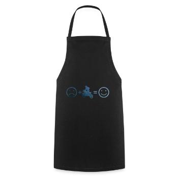 Freestyle Motocross Dirtbike Supermotard Femmes - Tablier de cuisine - noir - Devant - AI Model Male 185 dark (185cm)