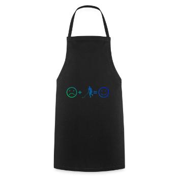 Hockey Floorball Hommes Floorball Femmes - Tablier de cuisine - noir - Devant - AI Model Male 185 dark (185cm)