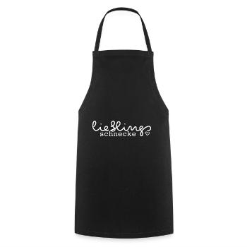 Lieblings Schnecke Partner Kosename Spitzname - Kochschürze - Schwarz - Vorne - AI Model Male 185 dark (185cm)