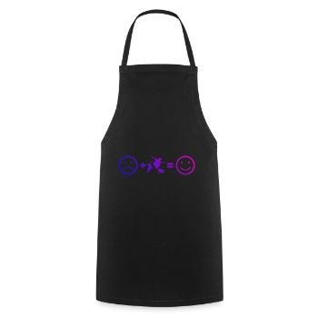 Parkour Hommes Course Libre Femmes - Tablier de cuisine - noir - Devant - AI Model Male 185 dark (185cm)