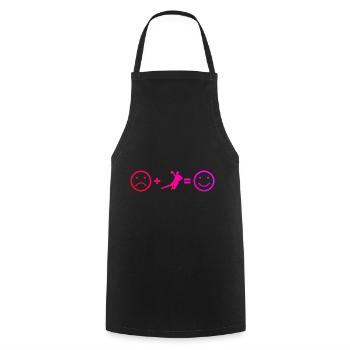 Handball Handball Handball Joueuses Femmes - Tablier de cuisine - noir - Devant - AI Model Male 185 dark (185cm)