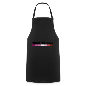 Rainbow Connection Embrace, Happy Pride - Kochschürze - Schwarz - Vorne - AI Model Male 185 dark (185cm)