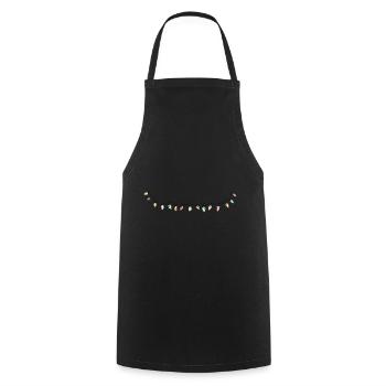 Lichterkette Symbol - Kochschürze - Schwarz - Vorne - AI Model Male 185 dark (185cm)