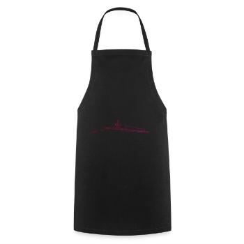 Rameur Aviron Femmes Aviron Hommes - Tablier de cuisine - noir - Devant - AI Model Male 185 dark (185cm)