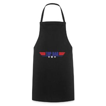 Chemises de papa / énonciations de papa / meilleur papa / top papa - Tablier de cuisine - noir - Devant - AI Model Male 185 dark (185cm)