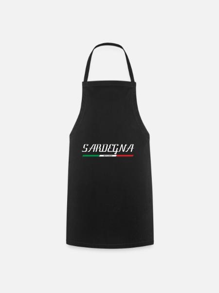 SARDINIEN SARDEGNA ITALIEN ITALIA URLAUB INSEL (w) - Kochschürze - Schwarz