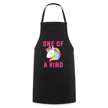 One of a kind.Be Unique.Unicorn Magical Gifts - Cooking Apron - black - Front - AI Model Male 185 dark (185cm)