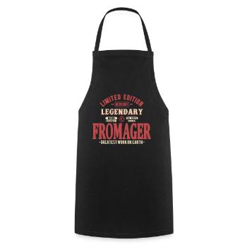 Fromager - Tablier de cuisine - noir - Devant - AI Model Male 185 dark (185cm)