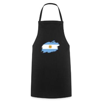 Argentine Drapeau Argentine drapeau - Tablier de cuisine - noir - Devant - AI Model Male 185 dark (185cm)