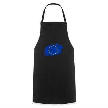 Europe flag flag - Cooking Apron - black - Front - AI Model Male 185 dark (185cm)