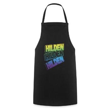 Hilden Deutschland Stadt Schrift Skyline Heimat - Kochschürze - Schwarz - Vorne - AI Model Male 185 dark (185cm)