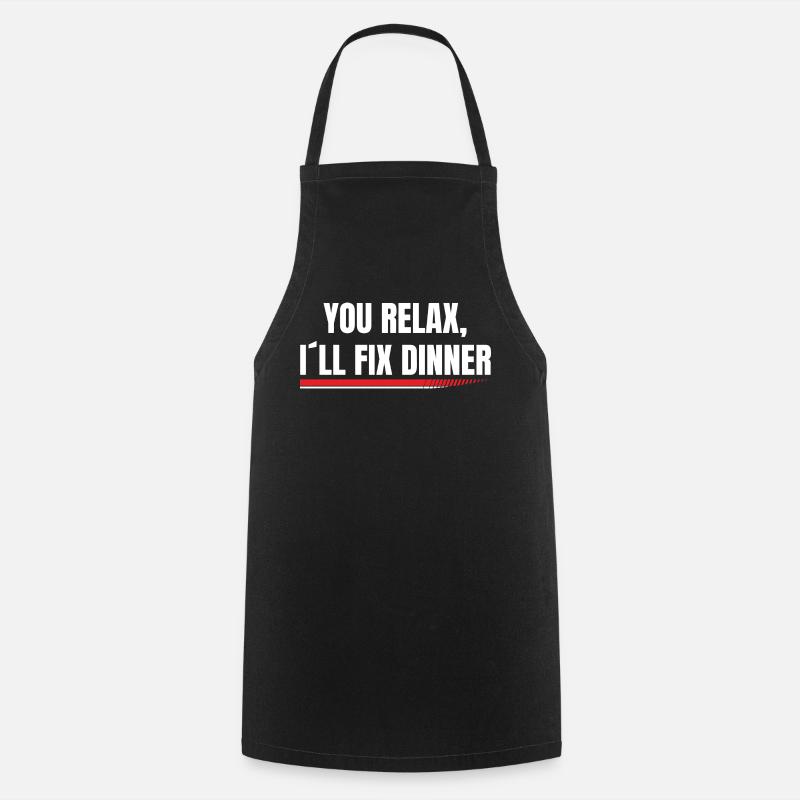 I'll Fix Dinner - Cooking Apron - black