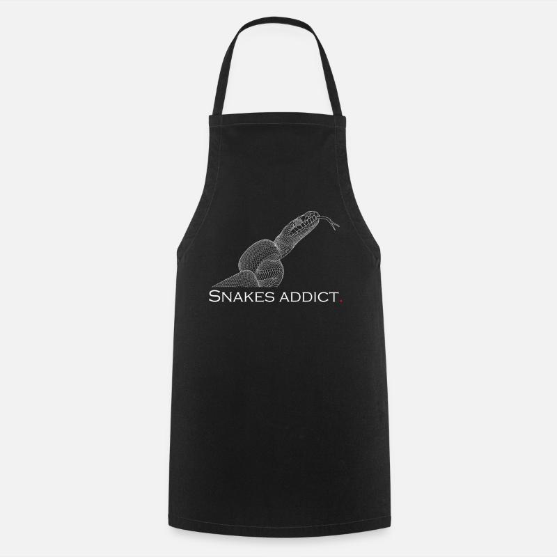 Snakes addict - Cooking Apron - black