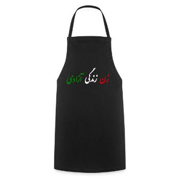 Women life freedom - Tablier de cuisine - noir - Devant - AI Model Male 185 dark (185cm)