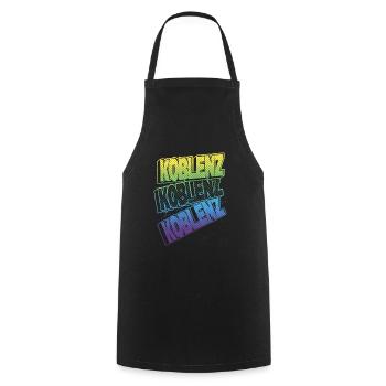 Koblenz Germany City Font Skyline Home - Cooking Apron - black - Front - AI Model Male 185 dark (185cm)