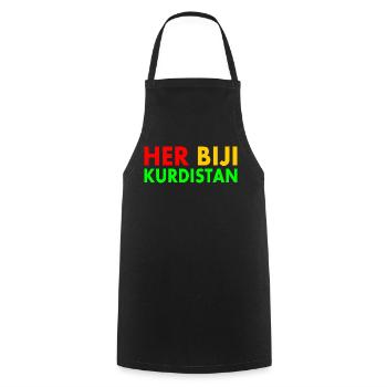 Her biji Kurdistan - Kochschürze - Schwarz - Vorne - AI Model Male 185 dark (185cm)