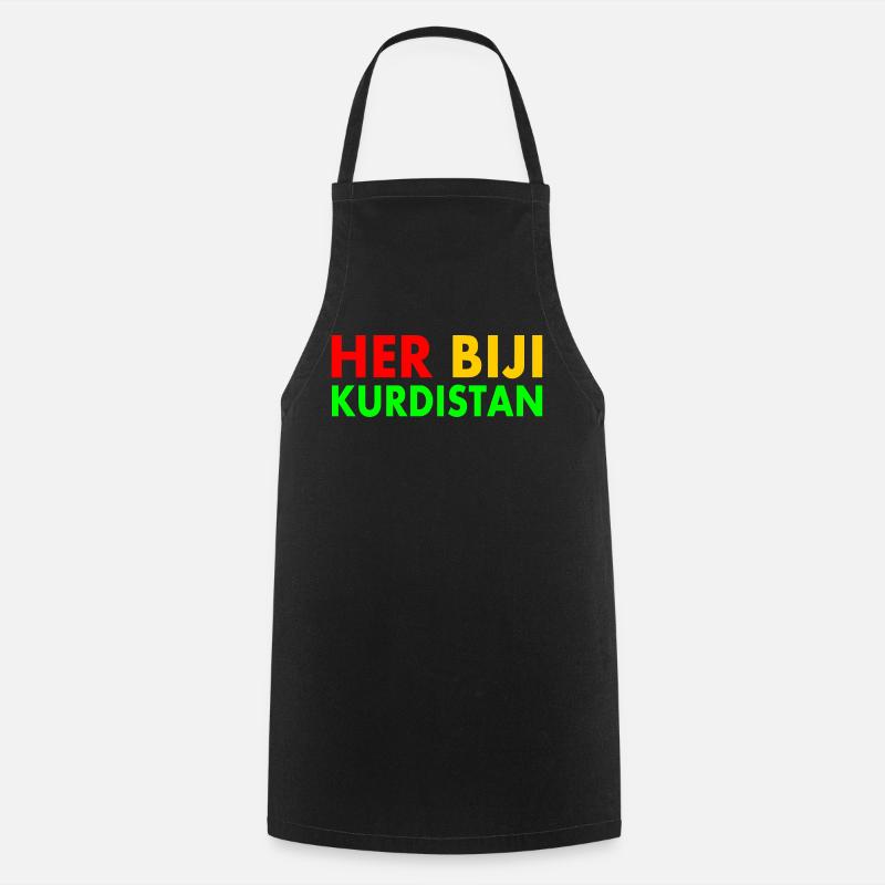 Her biji Kurdistan - Cooking Apron - black