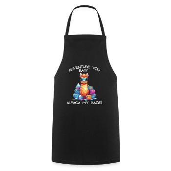 Cool Adventure You Say Alpaca My Bags Tee Kids - Cooking Apron - black - Front - AI Model Male 185 dark (185cm)