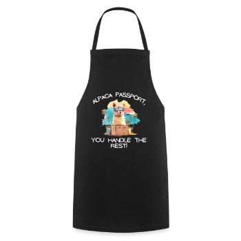 Cool Adventure You Say Alpaca My Bags Tee Kids - Cooking Apron - black - Front - AI Model Male 185 dark (185cm)