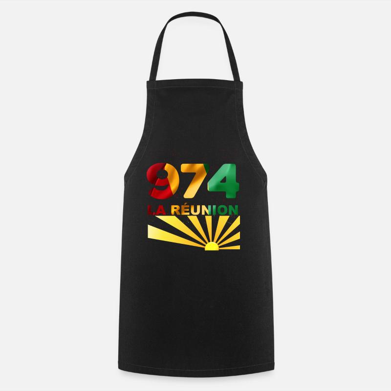 974 La Réunion - Tablier de cuisine - noir