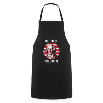 George Washington Griddy George | GEORGE GRIDDIN - Cooking Apron - black - Front - AI Model Male 185 dark (185cm)