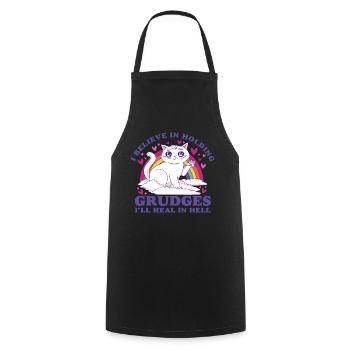 I believe in guilt that I feel in hell - Cooking Apron - black - Front - AI Model Male 185 dark (185cm)