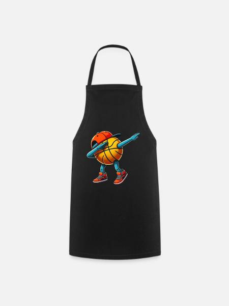 Basketball Basketball Player Dabbing - Cooking Apron - black