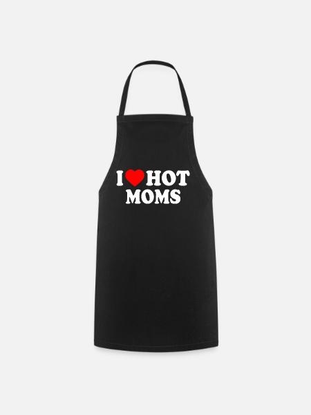I love hot moms - Kochschürze - Schwarz