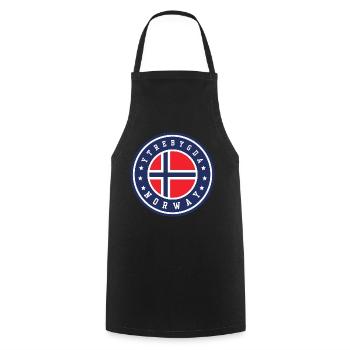 Ytrebygda, Norvège - Tablier de cuisine - noir - Devant - AI Model Male 185 dark (185cm)