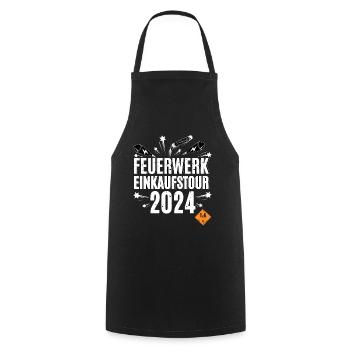 Fireworks Shopping Tour 2024 - Cooking Apron - black - Front - AI Model Male 185 dark (185cm)